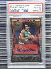 Robert Parish [Red] Basketball Cards 2018 Panini Obsidian Galaxy Autographs Prices