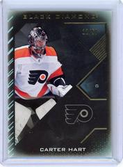 Carter Hart [Pure Black] Hockey Cards 2021 Upper Deck Black Diamond Prices