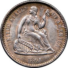 1861 Coins Seated Liberty Half Dime Prices