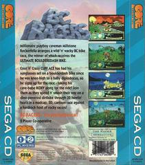 BC Racers - Back | BC Racers Sega CD