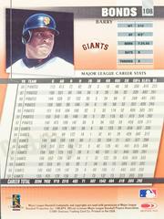 Rear | Barry Bonds Baseball Cards 2002 Donruss Best of Fan Club