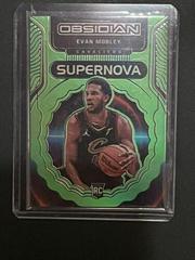 Evan Mobley [Green Flood] Basketball Cards 2021 Panini Obsidian Supernova Prices