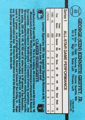 Back Card | Ken Griffey Jr. Baseball Cards 1991 Donruss