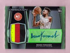 Bruno Fernando [Electric Etch Green] Basketball Cards 2019 Panini Obsidian Rookie Autographs Prices