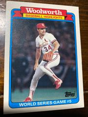 Danny Cox [WS game 5] Baseball Cards 1988 Woolworth Prices