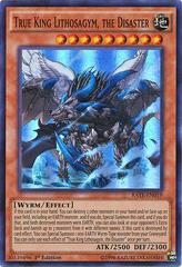 True King Lithosagym, the Disaster [1st Edition] RATE-EN019 YuGiOh Raging Tempest Prices