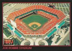 Front Of Card | Joe Robbie Stadium [Error] Baseball Cards 1993 Panini Donruss Triple Play