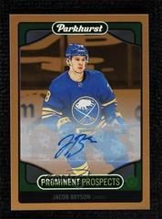 Jacob Bryson [Gold Autograph] Hockey Cards 2021 Parkhurst Prominent Prospects Prices