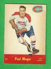 Paul Meger Hockey Cards 1955 Parkhurst Prices