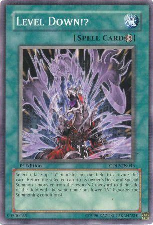 Level Down!? [1st Edition] CDIP-EN046 YuGiOh Cyberdark Impact