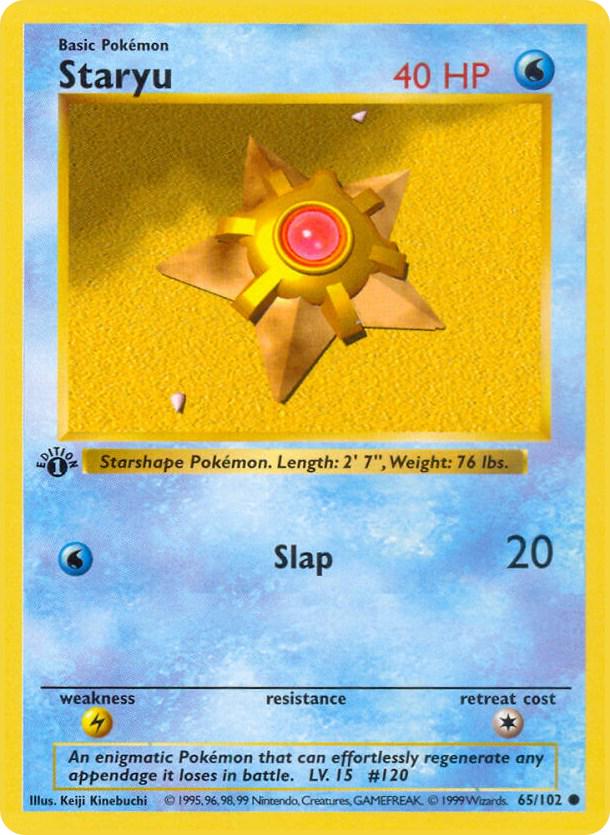 Staryu [1st Edition] #65 Pokemon Base Set