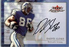 David Sloan [Gold] Football Cards 2000 Fleer Autographics Prices