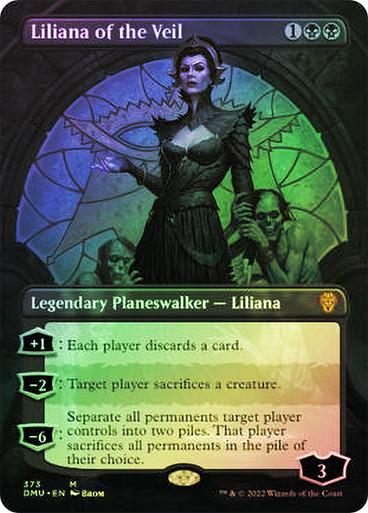 Liliana Of The Veil [Borderless Foil] #373 Magic Dominaria United