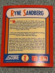 Ryne Sandberg #40 Baseball Cards 1990 Score the MVP's Prices