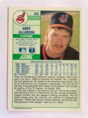 Catcher | Andy Allanson Baseball Cards 1989 Score