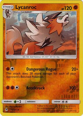 Lycanroc [Reverse Holo] #76 Pokemon Forbidden Light