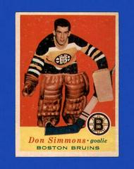 Don Simmons #14 Hockey Cards 1957 Topps Prices