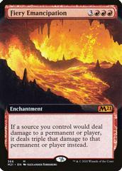 Fiery Emancipation [Extended Art] Magic Core Set 2021 Prices