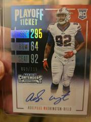 Adolphus Washington [Autograph Playoff Ticket] #202 Football Cards 2016 Panini Contenders Prices