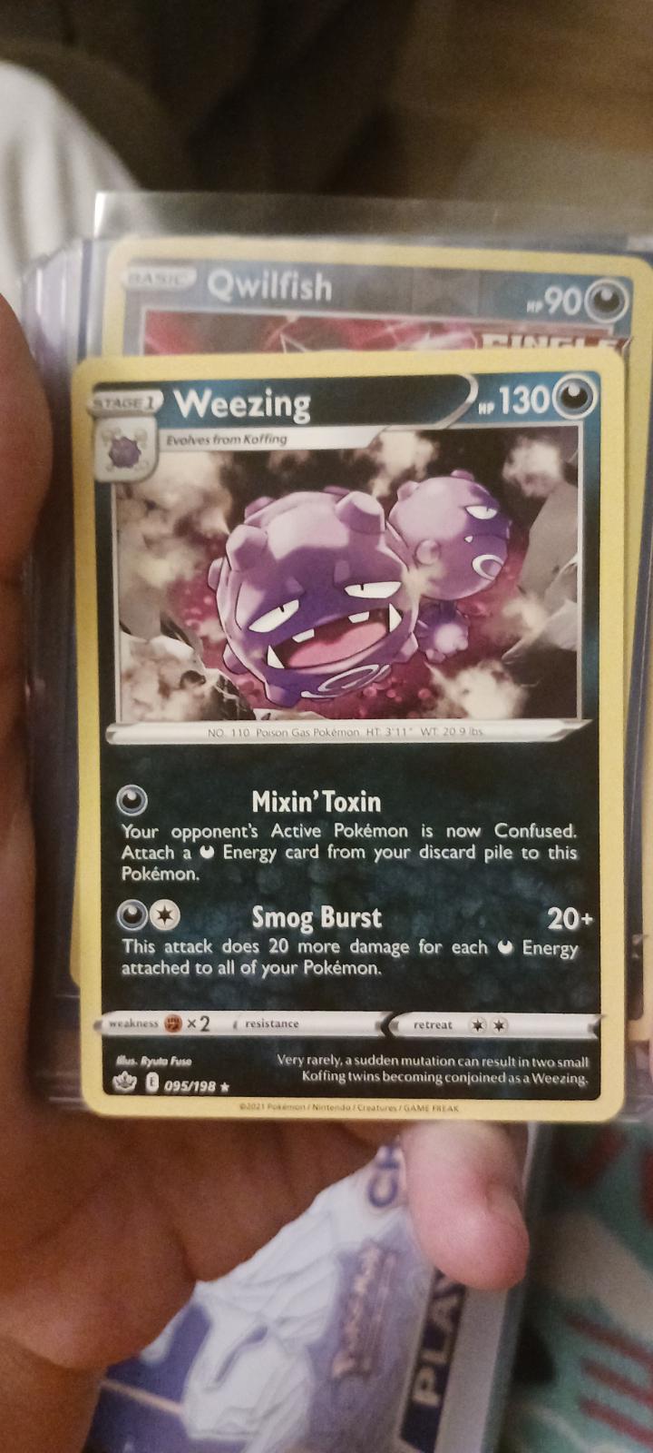 Weezing Ungraded Pokemon Chilling Reign