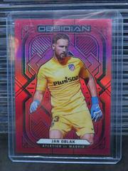 Jan Oblak [Electric Etch Red Flood] #11 Soccer Cards 2021 Panini Obsidian Prices