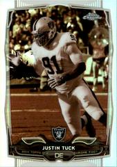 Justin Tuck [Sepia Refractor] #3 Football Cards 2014 Topps Chrome Prices