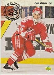 Paul Kariya #586 Hockey Cards 1992 Upper Deck Prices