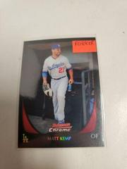Matt Kemp [Orange Refractor] Baseball Cards 2011 Bowman Chrome Prices