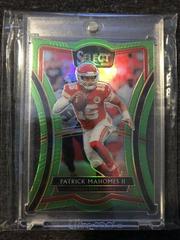 Patrick Mahomes II [Die Cut Neon Green Prizm] #129 Football Cards 2019 Panini Select Prices