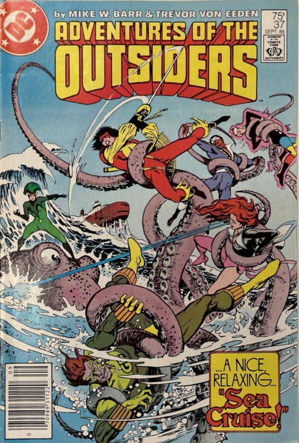 Adventures of the Outsiders [Newsstand] #37 (1986) Comic Books Adventures of the Outsiders