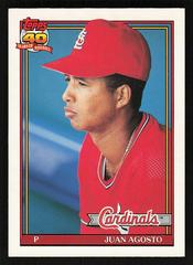 Juan Agosto Baseball Cards 1991 Topps Traded Tiffany Prices