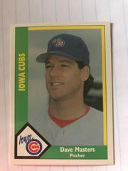 Dave Masters Baseball Cards 1990 CMC Iowa Cubs Prices