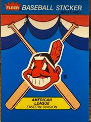 Cleveland Indians Baseball Cards 1989 Fleer Baseball Stickers Prices