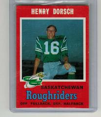 Henry Dorsch Football Cards 1971 O Pee Chee CFL Prices