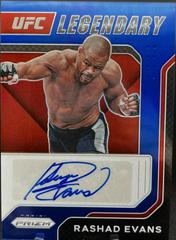 Rashad Evans [Blue] Ufc Cards 2022 Panini Prizm UFC Legendary Signatures Prices