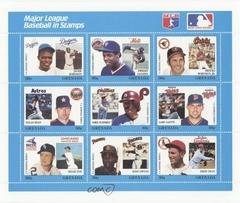 9 Players [Panel Blue] Baseball Cards 1988 Grenada Baseball Stamps Prices