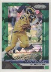 Aaron Donald [Green Prizm Crystals] #91 Football Cards 2018 Panini Prizm Prices