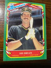 Sid Bream Baseball Cards 1987 Fleer Star Stickers Prices