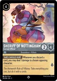 Sheriff of Nottingham - Corrupt Official #191 Lorcana Into the Inklands