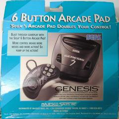 Backside Of Box | Sega Genesis 6 Button Arcade Pad Sega Genesis