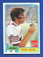 Roger Wehrli Football Cards 1981 Topps Coke Prices