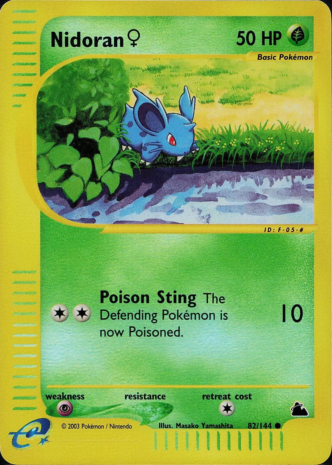 Nidoran [Reverse Holo] 82 Prices Pokemon Skyridge Pokemon Cards