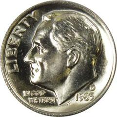 1985 D Coins Roosevelt Dime Prices