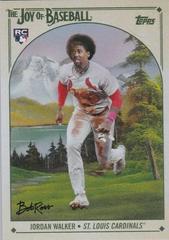 Jordan Walker [SP Hair Variation Happy Mistakes] #10 Baseball Cards 2023 Topps X Bob Ross The Joy Of Prices