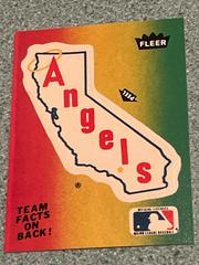 Angels Emblem  | California Angeles Baseball Cards 1987 Fleer Team Stickers