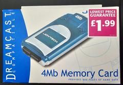 Joytech 4Mb Memory Card [Blue] PAL Sega Dreamcast Prices