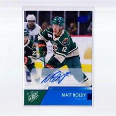 Matt Boldy [Autograph] Hockey Cards 2021 Upper Deck AHL Prices