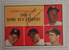 AL Home Run Leaders Baseball Cards 1961 Topps Prices