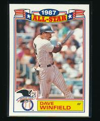 Dave Winfield #8 Baseball Cards 1988 Topps Glossy Rookies Prices
