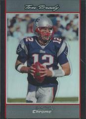 Tom Brady [Refractor] #BC172 Football Cards 2007 Bowman Chrome Prices